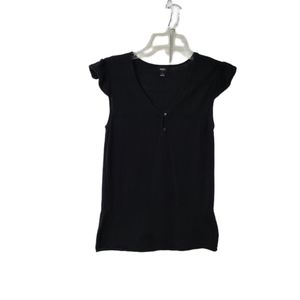 Mossimo  Women's  Vintage  Size Small  Fairy Grunge  Top with Cap Sleeves  Black